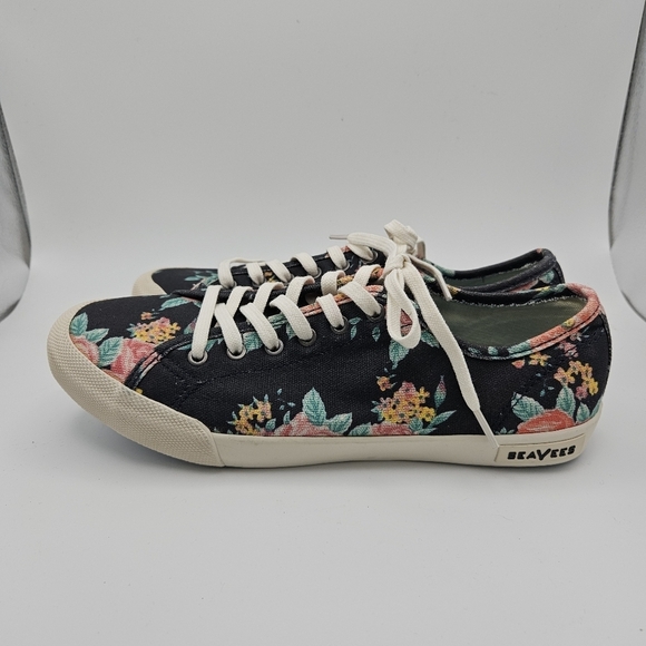 SeaVees Monterey sneaker navy floral size 9 - Picture 3 of 7